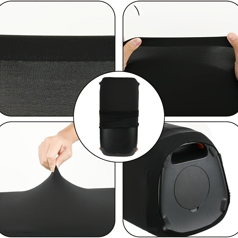Funda protectora negra resistente a rayones para altavoz JBL Partybox 100/110/Club 120, con cierres seguros, lavable a máquina, para sistemas de sonido portátiles, equipos de DJ y presentaciones en vivo, cubierta duradera para altavoces