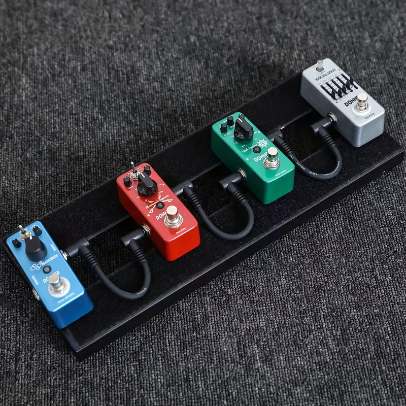 Cable de conexión para guitarra LUTREE de 6.35 pulgadas con conectores TS de 1/4", ideal para efectos de audio y pedales de guitarra, diseño redondo, construcción duradera