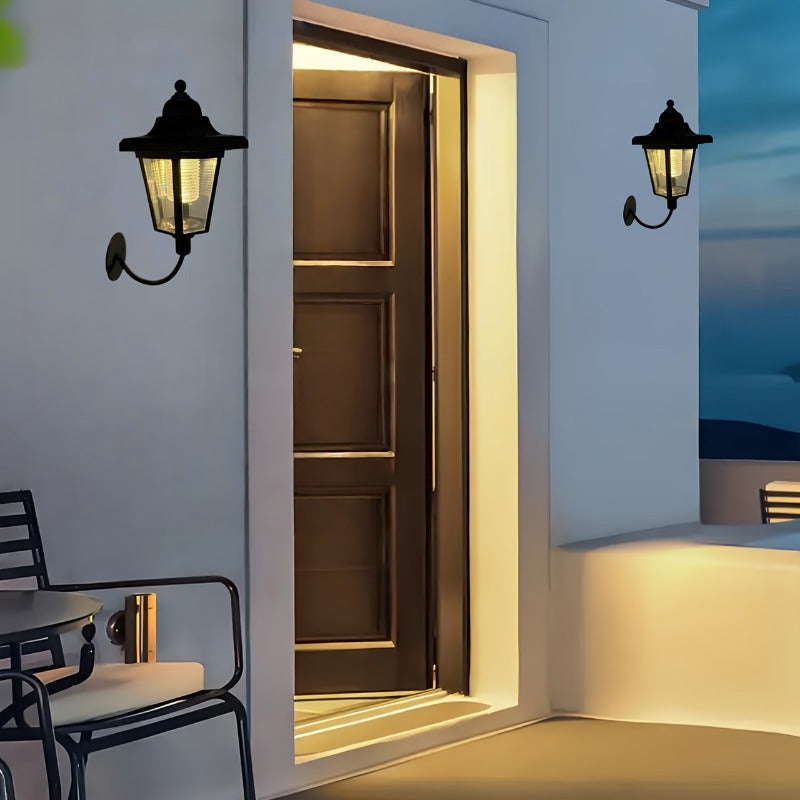 Linterna Solar de Pared, Encendido/Apagado Automático con Sensor al Atardecer y Amanecer para Exterior: Ideal para Jardín, Patio, Senderos y Decoración de Cobertizo o Porche – Regalo Perfecto para Jardineros