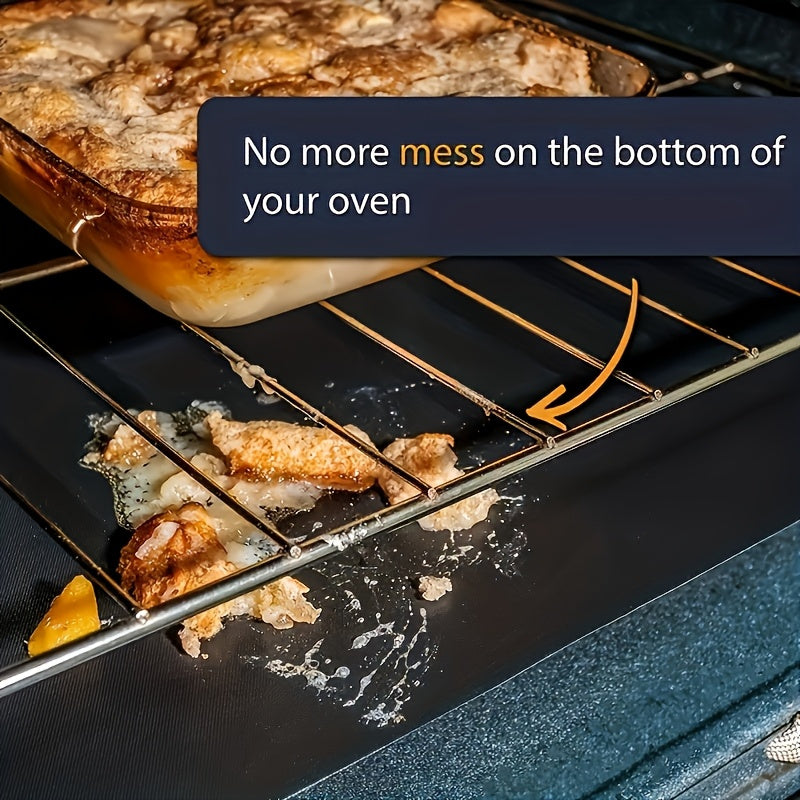1 Alfombrilla Reutilizable para Horno - Forro Resistente al Calor para Tostadoras, Hornos de Gas y Eléctricas, Parrillas y Cocina al Aire Libre - Ideal para Barbacoas