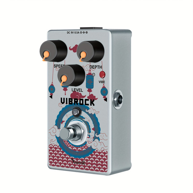 Pedal de guitarra de modulación psicodélica rock, coro-tremolo, monobloque, pedal de efectos múltiples con coro/tremolo, pedal de modulación psicodélica rock para guitarra eléctrica, bypass verdadero