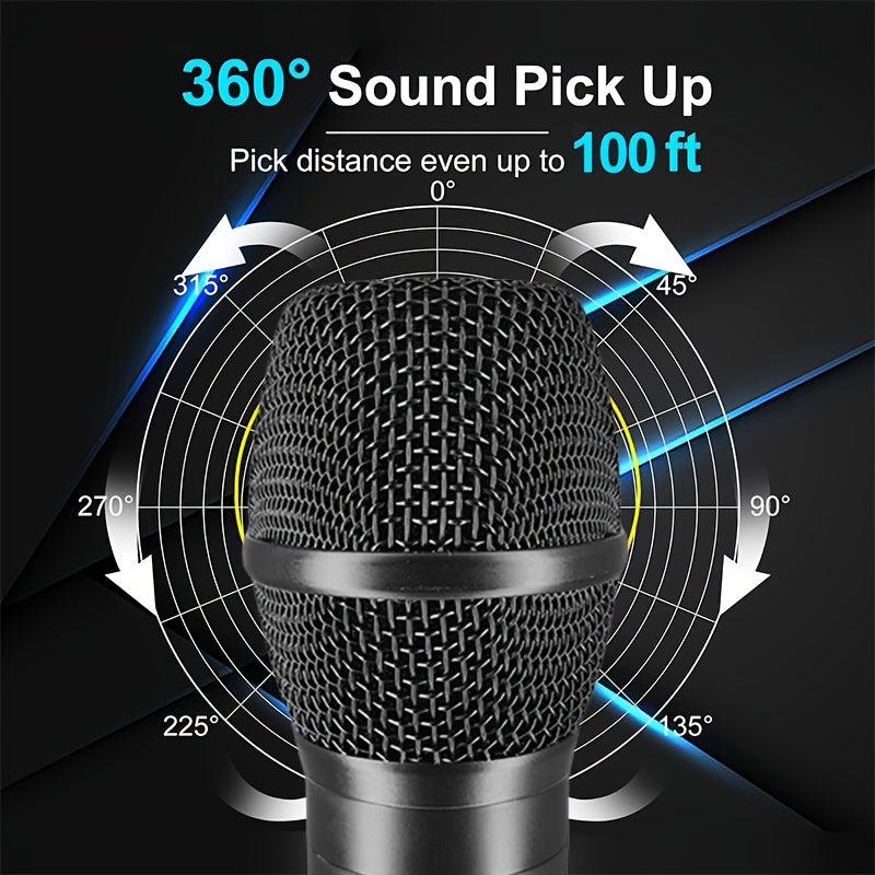 Micrófono sin varillas Recargable, Ideal para Fiestas en Casa, Actividades al Aire Libre y Discursos, Sonido Excelente