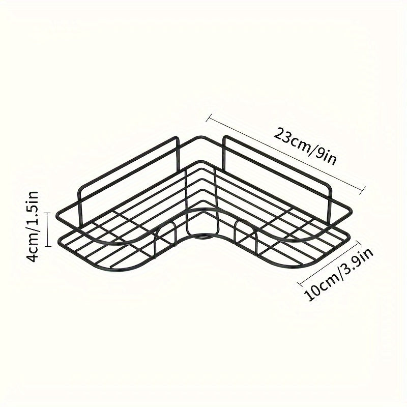 Estantería de Baño Colgante que Ahorra Espacio, Estante de Almacenamiento Colgante de Metal Duradero para Diversos Tipos de Habitaciones, Instalación Fácil, No Requiere Taladrar, Organizador Multipropósito, Organizadores y Almacenamiento de Baño
