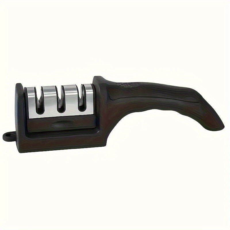 Afilador de cuchillos y tijeras 4 en 1: Afilador de cuchillos eléctrico de mano con 4 configuraciones gruesas para uso doméstico en la cocina