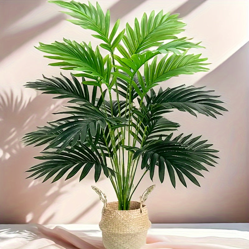 2 Paquetes de Plantas de Simulación de Alta Gama con 18 Hojas Grandes, Adecuadas para Decoración de Alta Gama en Interiores y Exteriores, Perfectas para Acción de Gracias, Bodas, Hoteles, Jardines, Patios, Fotografía y Hermosa Decoración de Plantas Verdes