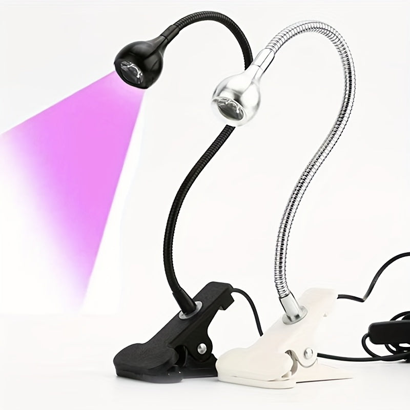 Lámpara LED para uñas con rotación 360°, secado rápido con doble espectro sin amarillamiento, secador de uñas con alimentación USB para manos y pies, uso en salón y en casa, cuidado de uñas