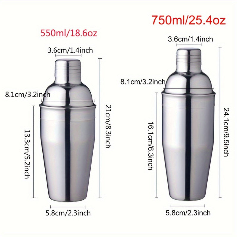 5/6/9pcs Juego de herramientas de bar de acero inoxidable para coctelería Shaker mezclador de cócteles mezclador de cócteles Conjunto completo de herramientas de bar para fiestas