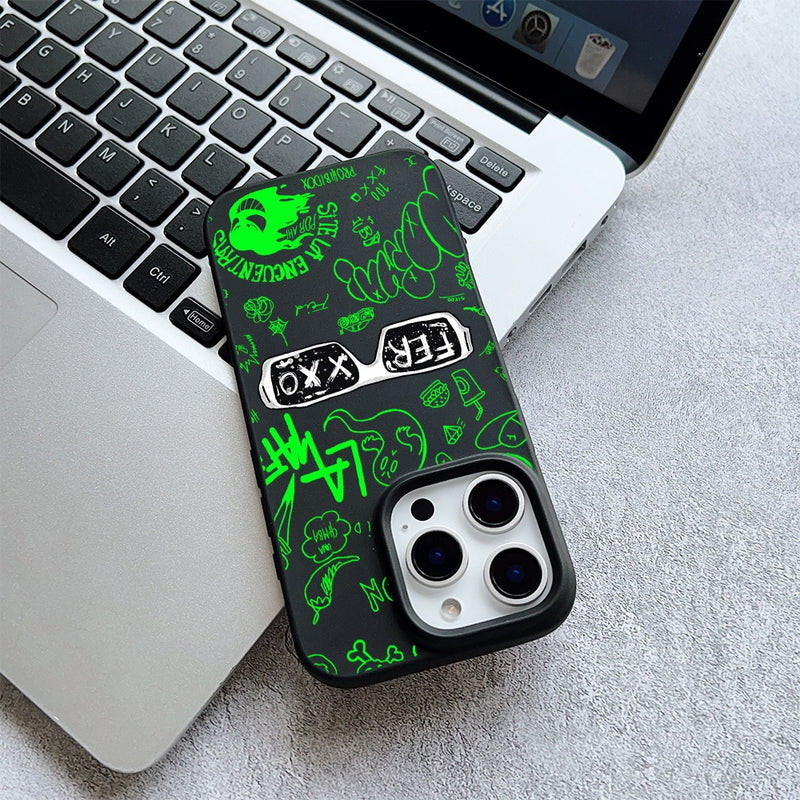 Estuche de teléfono compatible con Ferxxo para for iphone 16, 15, 14, 13, 12, 11 Pro Max, con agujeros grandes, acabado mate, absorción de impactos y cubierta posterior de TPU antideslizante.