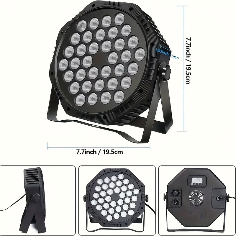 36 Luces LED de colores para estudios de baile, iluminación de escenario para bodas y actuaciones, mejorando la atmósfera.