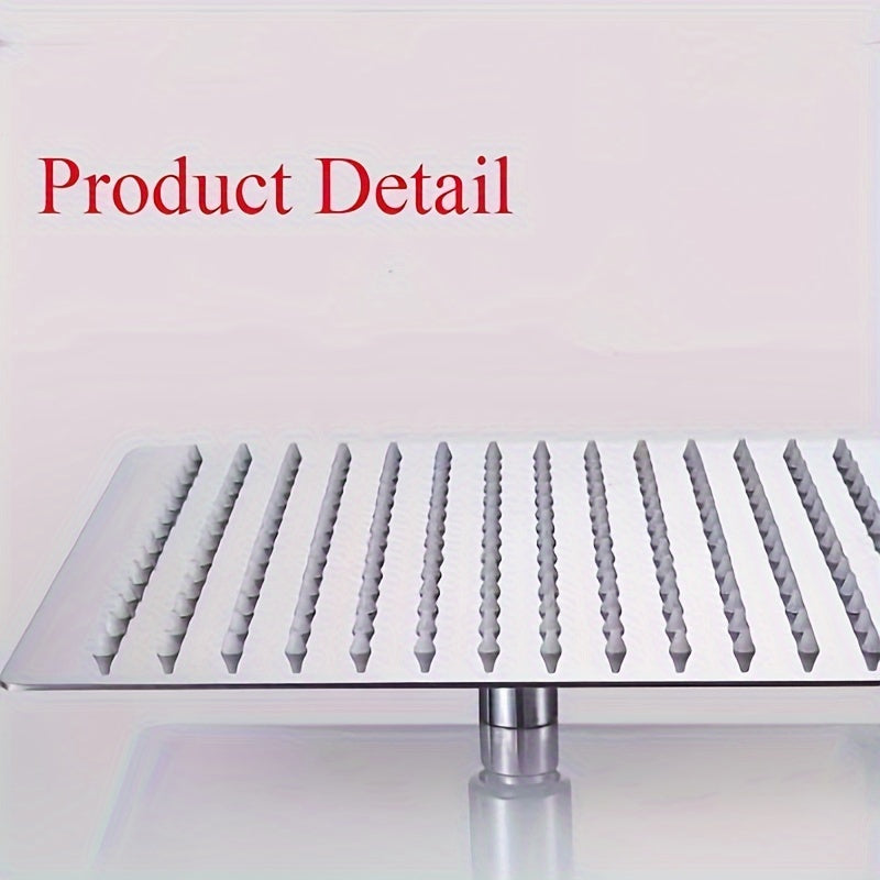 Cabezal de ducha grande de acero inoxidable de 20.32 cm, cuadrado y redondo, para montaje en techo, con control desviador, acabado pintado contemporáneo, fácil instalación por inserción, múltiples ajustes de rociado, ideal para modernizar el baño, acabad