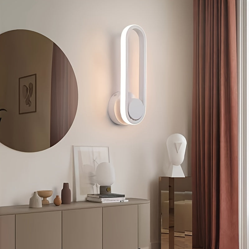 Luces de pared LED para interiores con cambio de temperatura de 3 colores, luminaria moderna para pasillos, salón, cocina y garaje