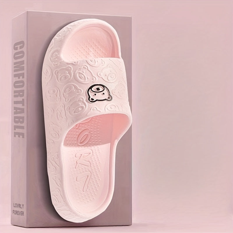 Zapatillas cómodas de suela gruesa para interior y exterior, sandalias casuales de baño para uso en casa, chanclas abiertas ligeras y fáciles de limpiar con diseño unisex. Ideales para todas las estaciones, perfectas para 8 opciones de estilo diferentes