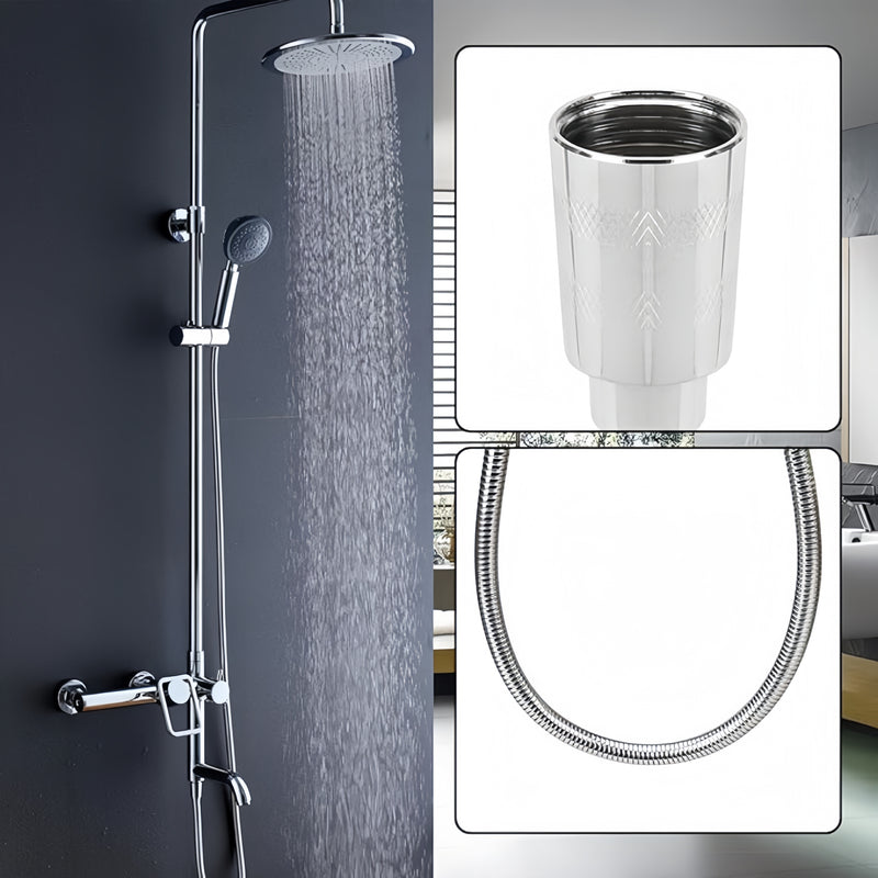 1pc Manguera de ducha de acero inoxidable, anti-torceduras y a prueba de fugas, manguera resistente a alta presión, conexión universal G 1/2", fácil instalación DIY, accesorio de baño