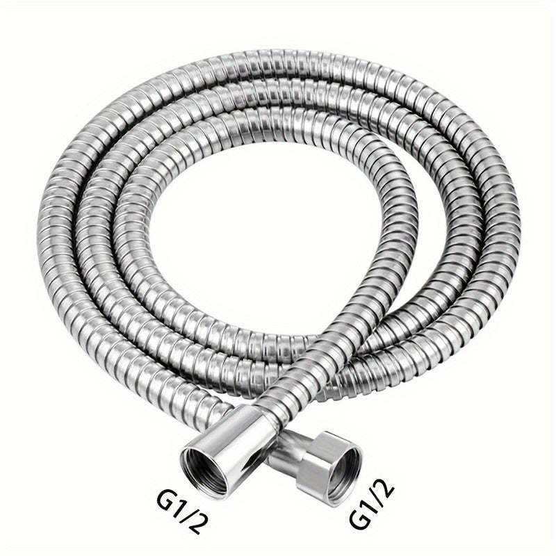 Conjunto de cabezal de ducha turbo de mano de alta presión con manguera de acero inoxidable de 59 pulgadas, 5 repuestos de filtro de algodón PP, flujo de agua ajustable con botón de parada, cabezal de ducha filtrado giratorio de 360 grados, accesorios de