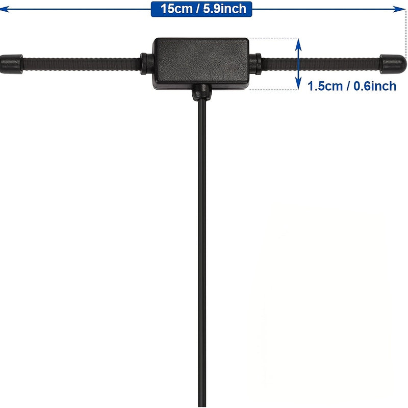 Antena de Montaje Adhesiva para Coche y Camión VHF UHF, Antena Dipolo Macho BNC Compatible con Radios Amateurs Ham para Vehículos, Compatibles con Uniden Bearcat Whistler Shack