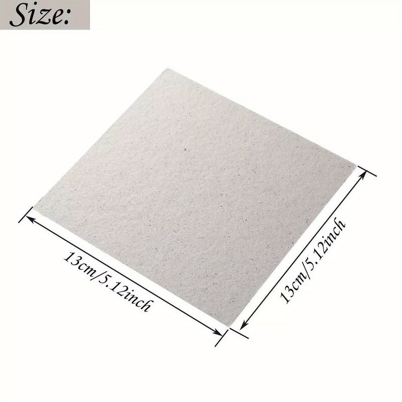 6/12pcs Placa Guía de Ondas de Mica para Horno de Microondas, Hoja de Repuesto Gruesa 130 x 130mm