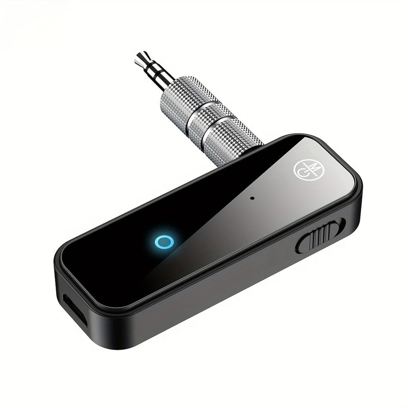 Transmisor y receptor sin varillas 5.0, Modo Dual (TX/RX), Entrada AUX, Carga USB, Baja Latencia para Estéreo de Auto, Hogar, Oficina, Smartphone, Tableta - Compatible con Dispositivos Inalámbricos, Equipo de Audio de Oficina, Diseño Elegante del Recepto
