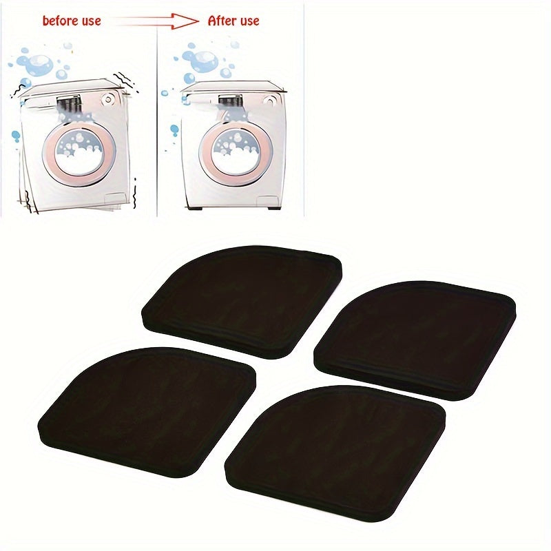 4 Piezas, Almohadillas Estabilizadoras Antideslizantes, Alfombrilla Universal Antideslizante Para Muebles Y Lavadora, Protector De Suelo Silencioso, Plástico Duradero