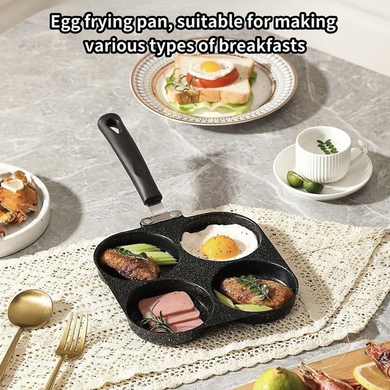 1 sartén para huevos antiadherente, sartén para tortitas de desayuno, sartén de hierro fundido para hamburguesas de huevo, compatible con estufa de gas y eléctrica, múltiples cocinas, herramientas ideales de cocina, suministros de cocina, accesorios de c
