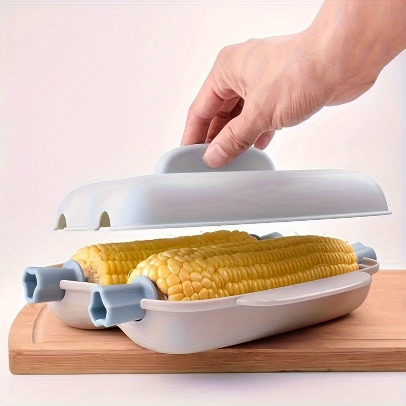1pc Vaporera para Microondas con Diseño de Tapa Abierta - Cesta Ahorradora de Espacio, Herramienta Fácil de Limpiar para Cocinar Rápidamente Verduras y Mazorcas de Maíz - Cocina Saludable en el Microondas