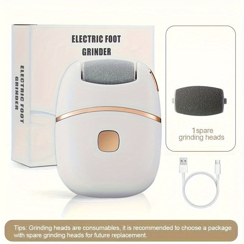 1pc MIGUAN Amoladora Eléctrica para Pies - Portátil con Carga Rápida USB, Sin Cable, Batería de Litio, Diseño Elegante y Duradero - Ideal para Hogar, Viajes o Salón, Dispositivo de Cuidado de Pies, Eliminador de Callosidades, Cuerpo de Plástico Resistent