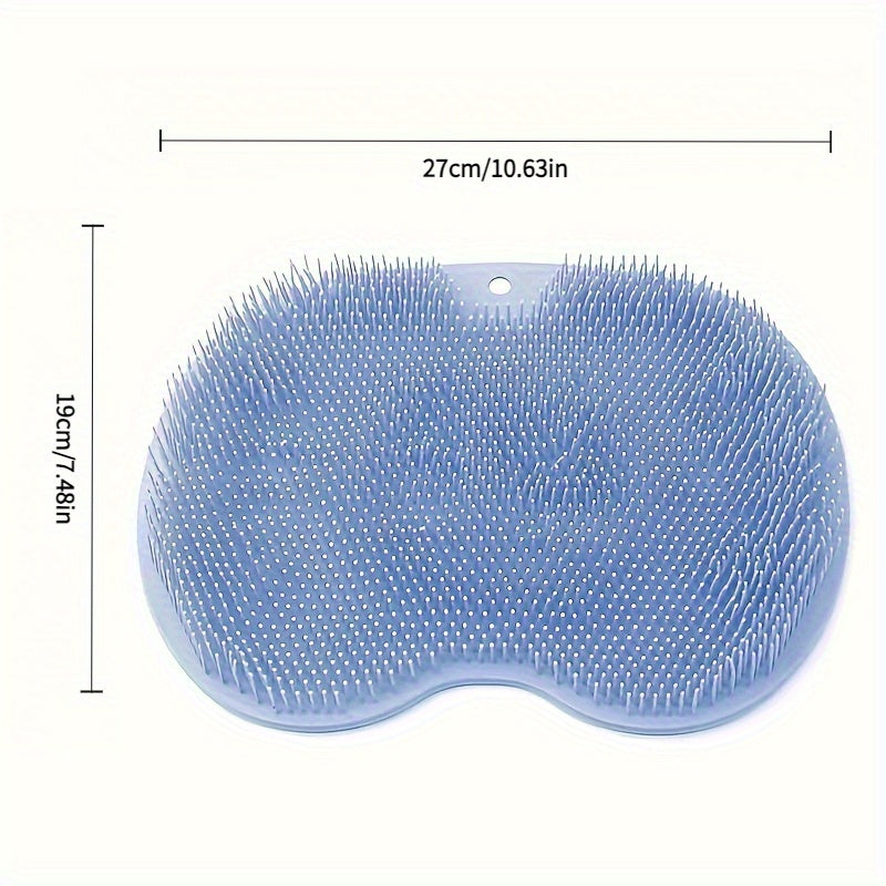Alfombrilla de Masaje de Silicona Rosa para Bañera y Ducha - Fregador de Pies y Espalda Montado en la Pared con Ventosas Antideslizantes, Cepillo Corporal Exfoliante para Limpieza Profunda y Relajación, Sin Necesidad de Pilas, Accesorio para Bañera | Sup