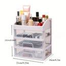 Organizador de Cosméticos Multicapa con Cajones - Caja de Almacenamiento Transparente para Maquillaje, Joyería - Regalo Ideal para Aficionados a la Belleza y Mujeres