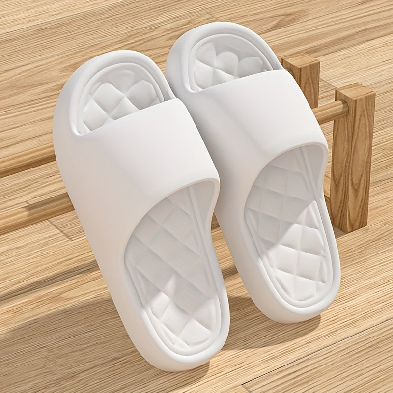 Chanclas unisex de EVA - Cómodas con amortiguación gruesa, antideslizantes para interior/exterior, zapatillas para hombres y mujeres, fáciles de cuidar en todas las estaciones, calzado duradero para baño, ducha y hogar