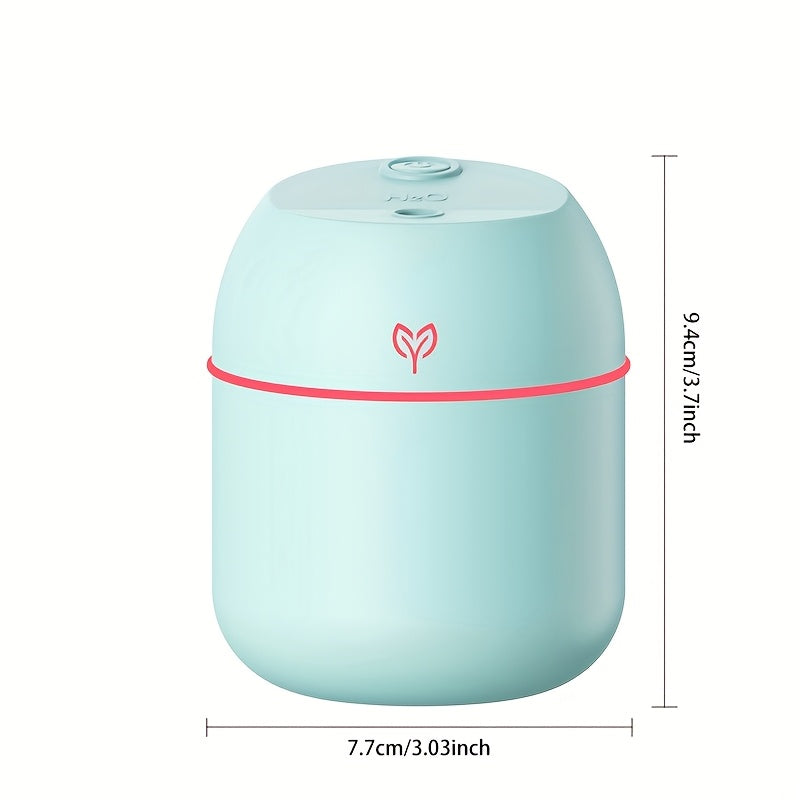 Humidificador de escritorio de 220 ml con USB Mini, Máquina de tratamiento de aire y aroma para el hogar y coche