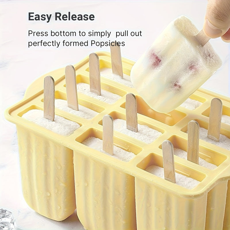 1 Juego, Molde De Popsicle, Molde De Popsicle Creativo, Molde De Popsicle De Silicona, Molde De Helado, Caja De Cubos De Hielo Congelado, Molde De Popsicle Doméstico, Molde De Gelatina Seguro, Suministros De Cocina, Accesorios De Cocina
