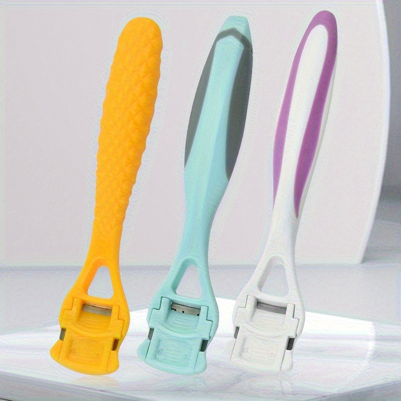 3 piezas de eliminación de cuidado de pies, raspadores viejos claros beige, raspadores de dedos de plástico claros beige, raspadores de cuidado de pies, nuevos raspadores de cuidado de pies, raspadores claros beige muertos