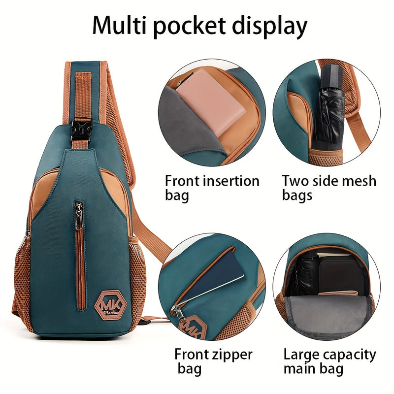 Bolso cruzado para hombre, nuevo y moderno, bandolera portátil, mochila pequeña de un solo hombro para salir, bolso para celular, marca de moda, simple y ligero, bandolera casual deportiva, también para mujeres