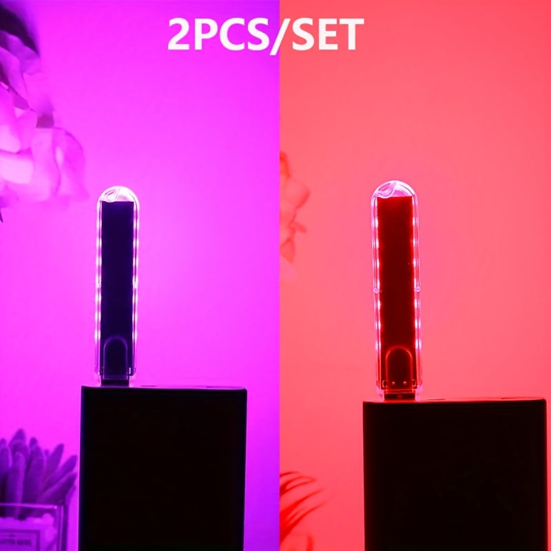 Luz Nocturna USB de 8LED - Lámpara de Lectura Portátil y Resistente al Óxido para Dormitorio y Viaje
