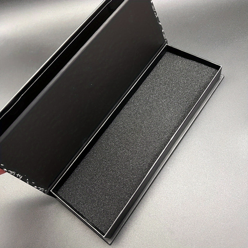Estuche de exhibición de espada negra de lujo - 10,6" (26,49 cm) caja de almacenamiento de armas antiguas con diseño ornamentado, caja de regalo de cartón duro para cumpleaños, Navidad, Halloween y fiestas, regalo coleccionable, ideal para Navidad