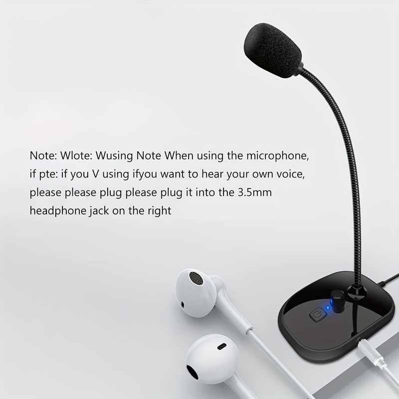 Micrófono USB para computadora, micrófono de PC con botón giratorio para ajuste de volumen y botón de silencio, micrófono omnidireccional Plug and Play para computadora, portátil, escritorio y portátil.