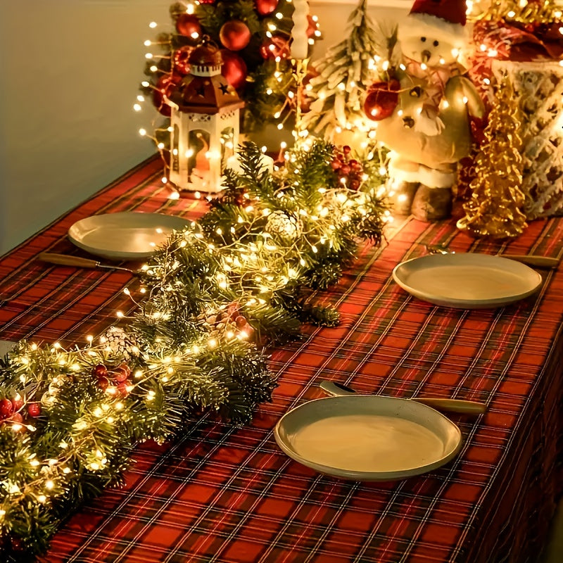 Luces de hadas de LED de fuegos artificiales de Navidad para interior, Luces de vacaciones LED, 8 modos de parpadeo, con control remoto, control remoto inteligente, regulable, 8 modos, 50/100 luces de hadas LED, adecuadas para bodas, fiestas, decoración