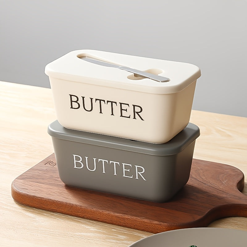 Juego de caja de mantequilla y cuchara de mantequilla PP para hotel, hogar y restaurante, plato de mantequilla, grado alimenticio, caja multiusos conveniente, plato de servicio, plato de mantequilla.