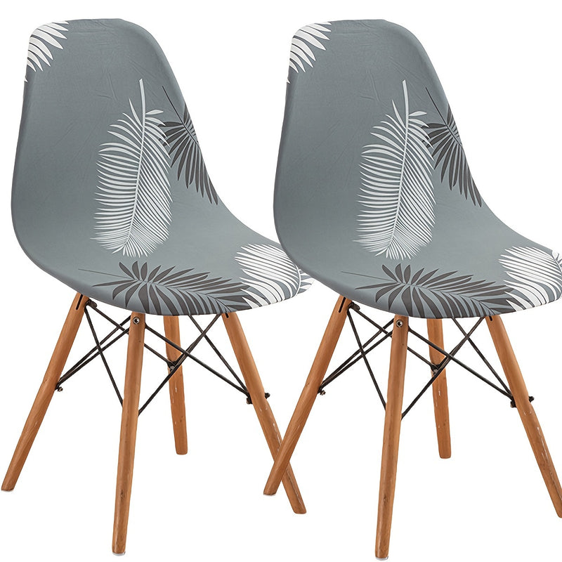 Juego de 2/4 Fundas Lavables para Sillas con Estampado, Cubre Sillas Elásticas Eames para Comedor