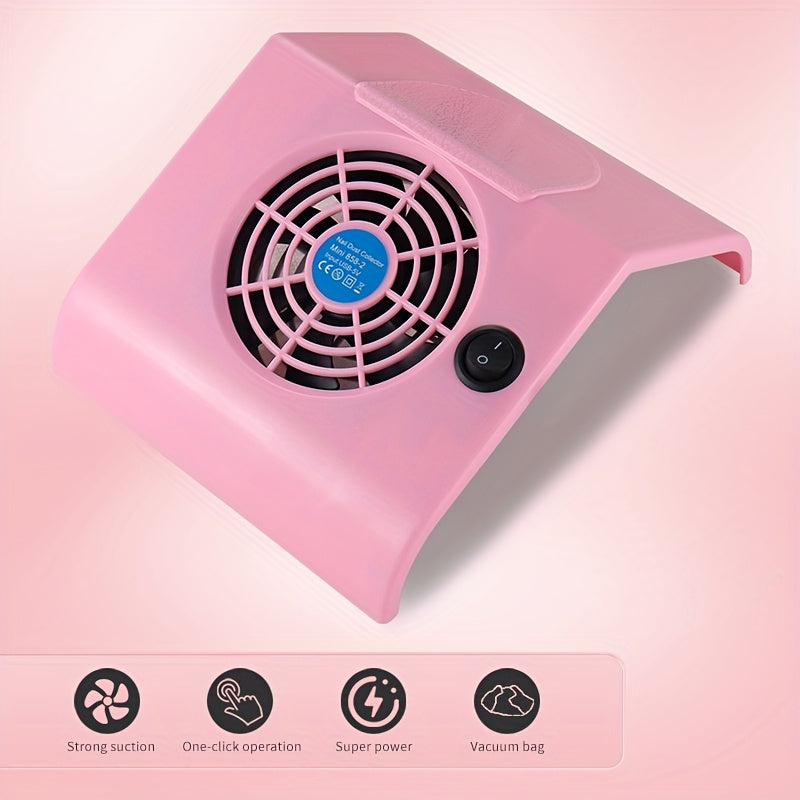 Secador de uñas USB mini para manicura - Diseño compacto de plástico, sin adaptador de alimentación incluido, opciones blancas y rosas elegantes, herramienta de manicura compacta para cuidado de uñas rápidos, accesorio de cuidado de uñas, diseño de uñas