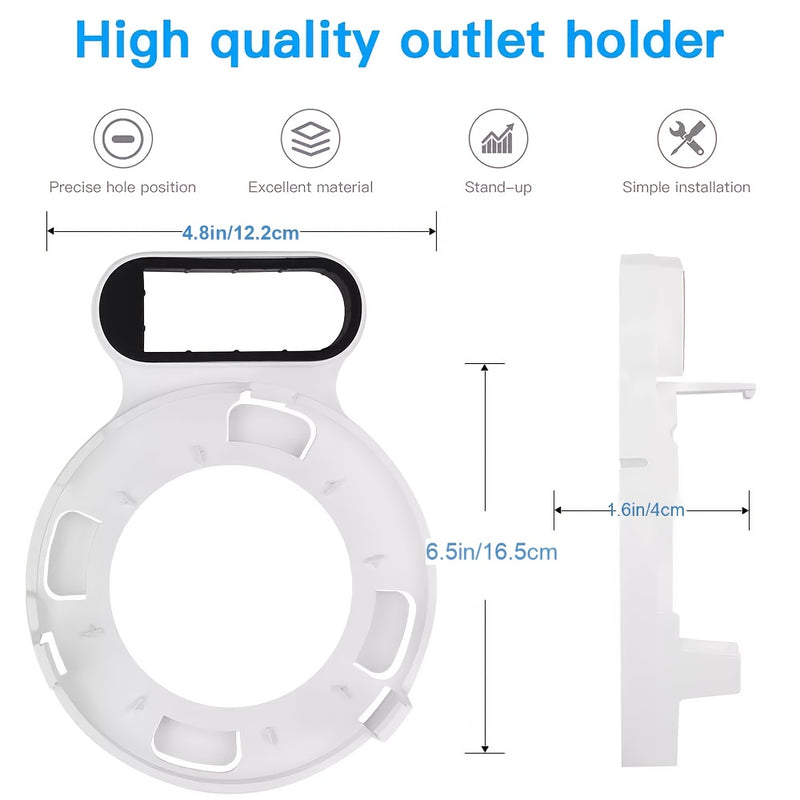 Soporte de pared para enrutador HOLACA para TP-Link Deco M5, P7, material de PC duradero, sin carga, no requiere batería, enrutador no incluido