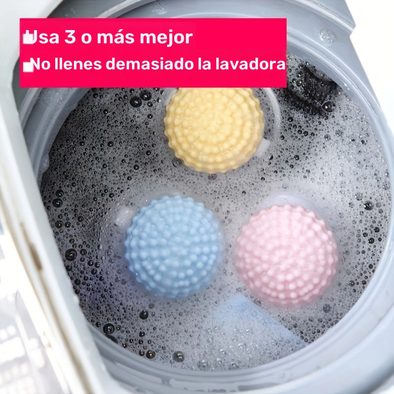 1pc Bola de Lavandería Multiusos - Atrapador de Pelo y Pelusa para Lavadoras, Fibra de Poliéster