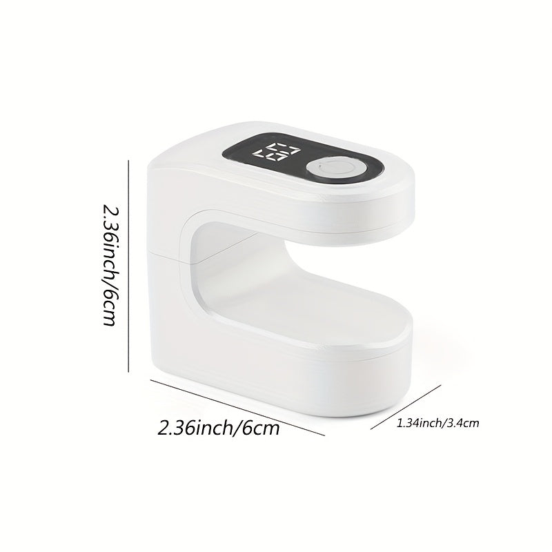 Lámpara de uñas portátil mini, luz de uñas LED recargable por USB - Rápida con pantalla digital, lámpara de esmalte de gel, adecuada para uso en casa y salón, endurecimiento de uñas de gel