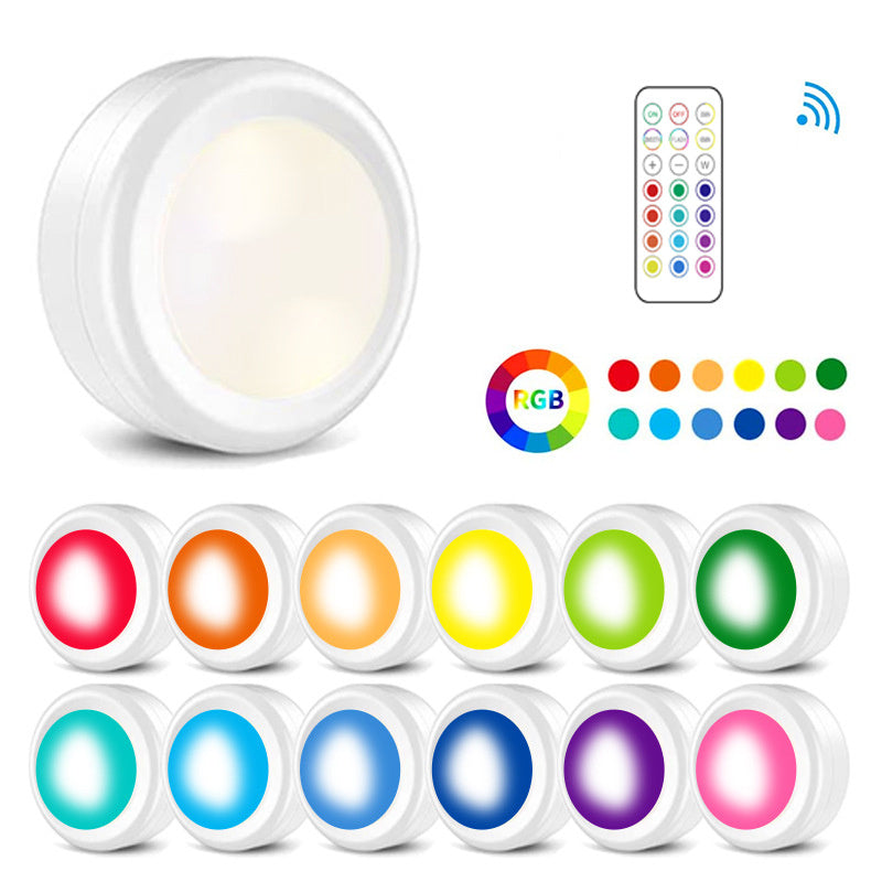 1/3/6 Piezas, Luces LED De Disco Con 13 Colores Cambiables, Luces Debajo Del Gabinete Regulables A Batería, Luces Debajo Del Mostrador A Batería Con Controles Remotos Inalámbricos Para Cocina