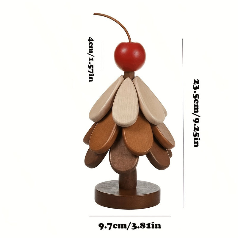 Posavasos de árbol de Navidad de madera, almohadilla creativa resistente al calor en forma de árbol, manteles individuales de madera para cocina y comedor, sin cubierta, sin acolchado, decoración del hogar.