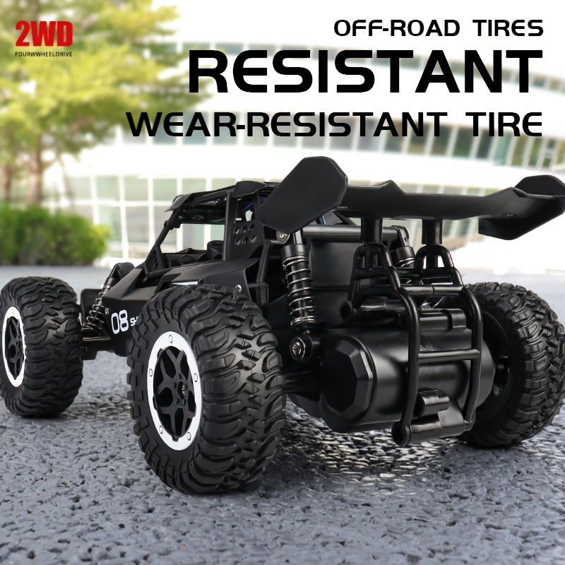 Buggy de RC Todo Terreno a Escala 1:16, Control Remoto de 2,4GHz, Batería de Litio Recargable de 500mAh, 20KM/H, con Luces LED, Carga USB, Anti-Colisión, para Edades de 14+
