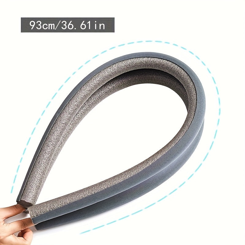 1 pieza de tiras de sellado de juntas de puertas para el fondo de la puerta, una herramienta a prueba de viento para bloquear corrientes de aire, tiras de sellado a prueba de sonido para ventanas y puertas.