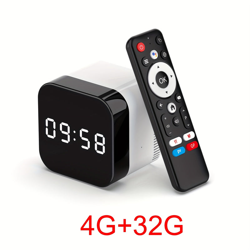 Reproductor multimedia inteligente H96Max H728 8K Ultra HD con Wi-Fi, Ethernet de 1000Mbps, control por voz, diseño elegante en blanco y negro, caja de TV Android, 110-130V, 60Hz, dispositivo de transmisión en 8K Ultra HD