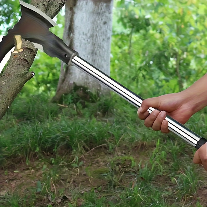 Multiherramienta de Acero Aleado Doble Cara para Jardinería, Agricultura, Camping y Supervivencia al Aire Libre - Tijeras Manuales Resistentes con Hoja Metálica Duradera | Diseño Robusto, Ideal para Bricolaje (Mango No Incluido)