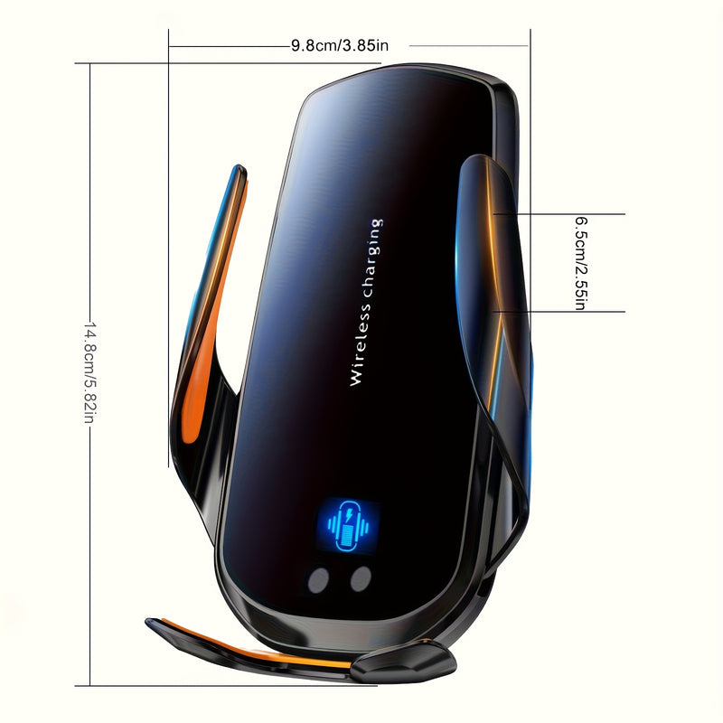 1 pieza, montaje de ventilación de coche con carga inalámbrica y carga USB, soporte ajustable para teléfono para todos los dispositivos - inducción inteligente, carga rápida, icono luminoso, cargador de viaje con batería recargable, solución de carga de
