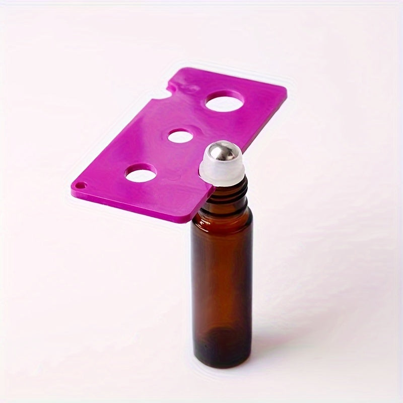 Abrebotellas con rodillo, herramienta para destapar frascos de aceites esenciales, dispositivo portátil de plástico en varios colores